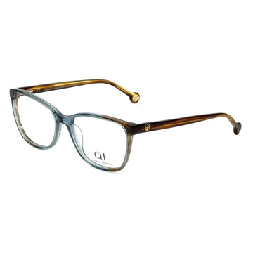 Carolina Herrera Designer Eyeglasses VHE717K-0844 in Blue-Brown 54mm DEMO LENS