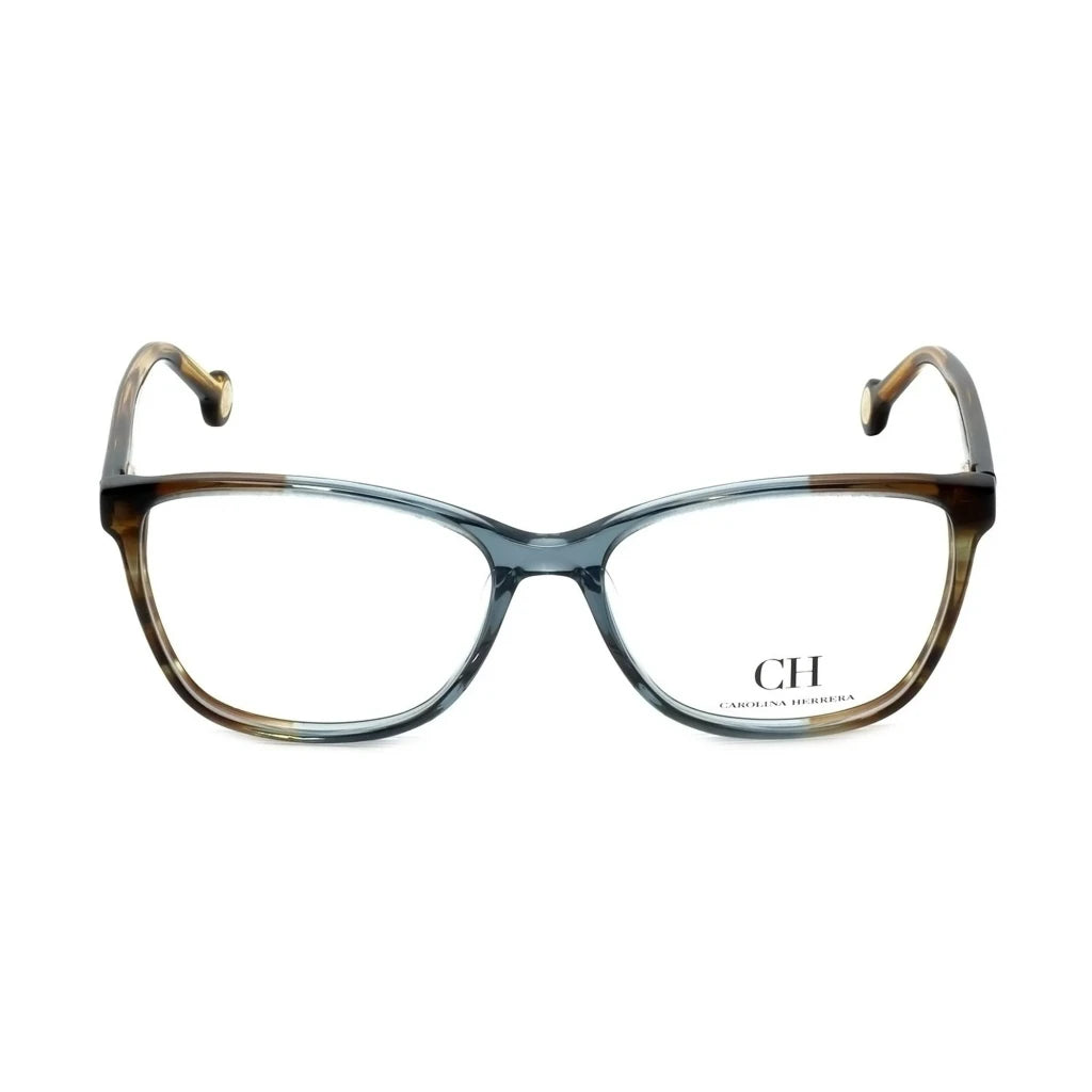 Carolina Herrera Designer Eyeglasses VHE717K-0844 in Blue-Brown 54mm DEMO LENS