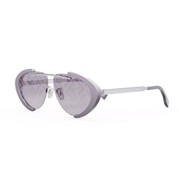 Fendi FE40042U 81U Bordeaux Mirror Oval  Sunglasses