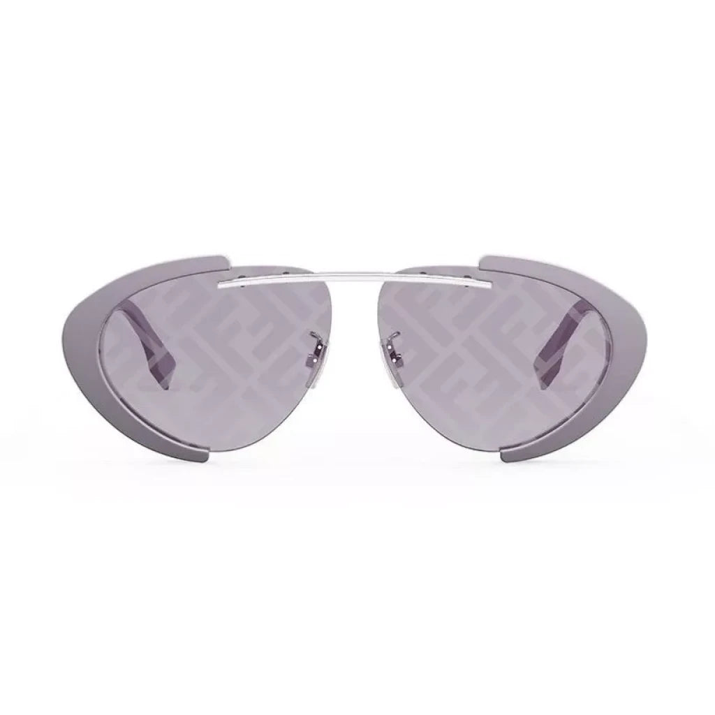Fendi FE40042U 81U Bordeaux Mirror Oval  Sunglasses