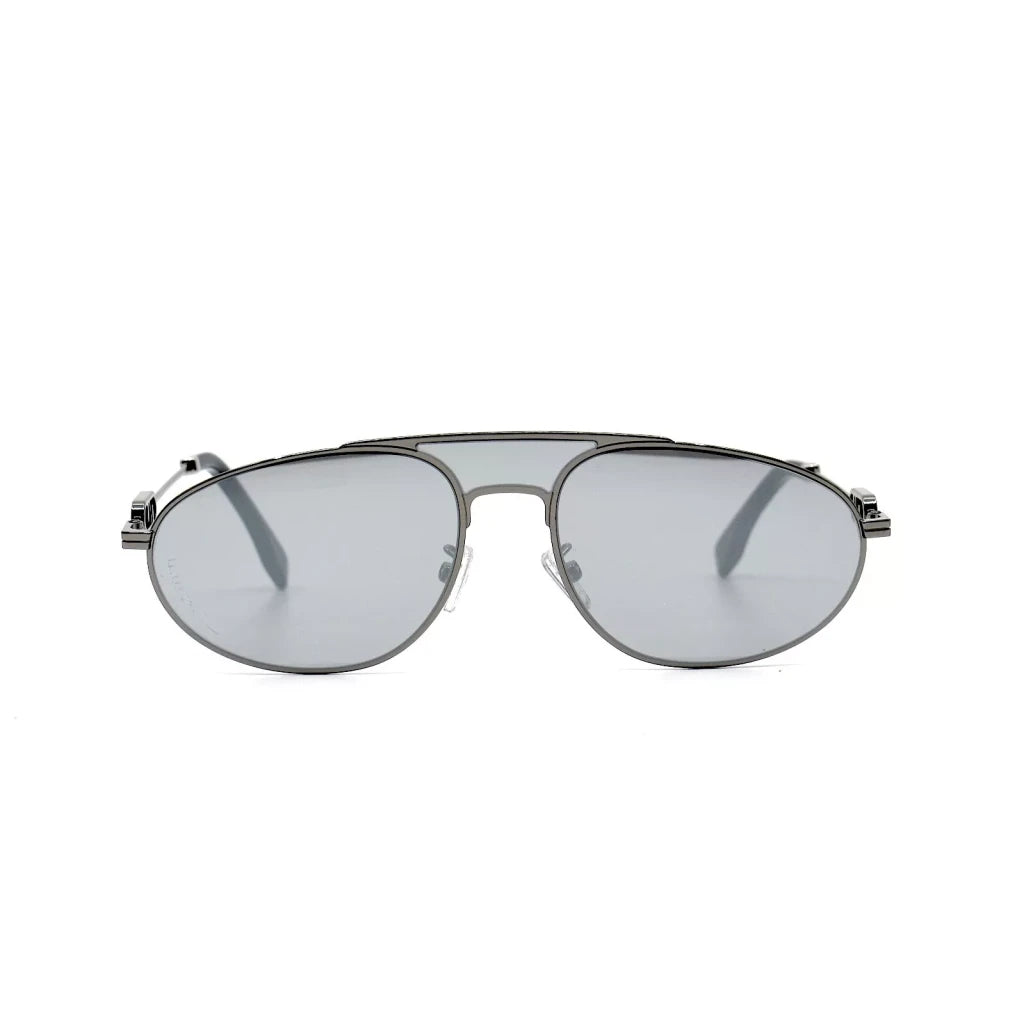 Fendi FE40072U 14C Light Ruthenium/Silver Mirror 57mm