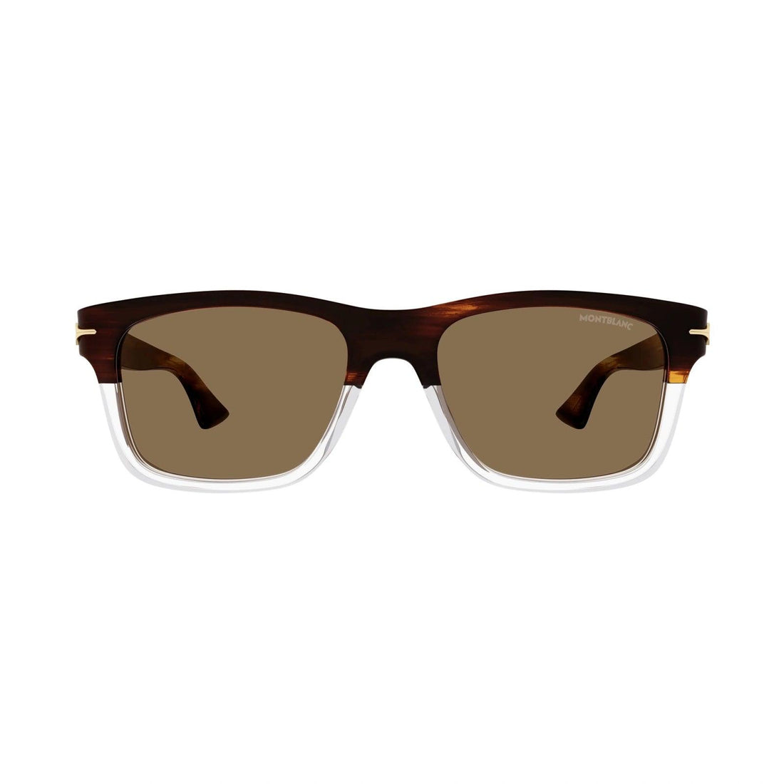Montblanc MB0263S - 003 Havana/Brown Sunglasses for Man